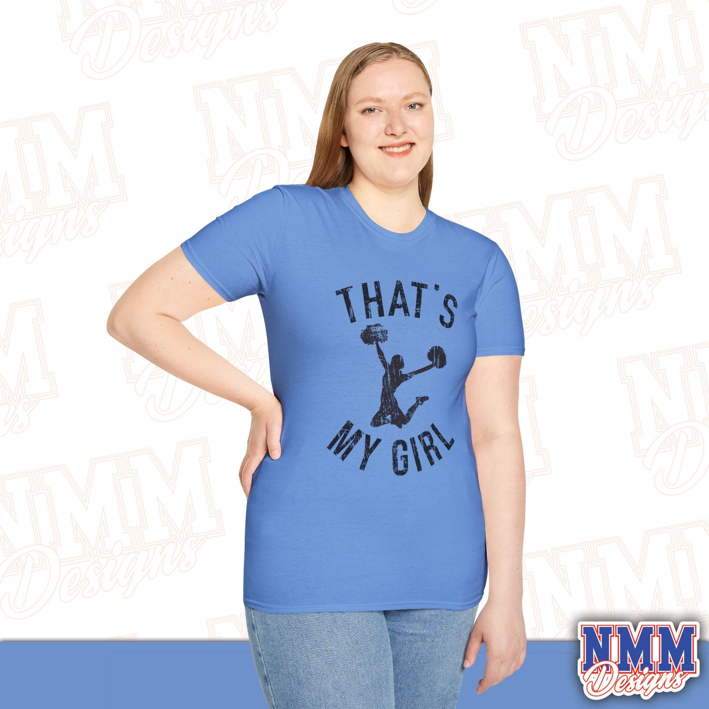 That's My Girl Cheer T-Shirt, Sports Tee, Active Lifestyle Wear, Cheerleading Apparel