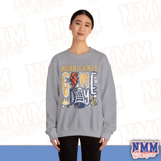 Hurricanes Game Vintage Graphic Crewneck Sweatshirt — Retro Football Tailgate Pullover