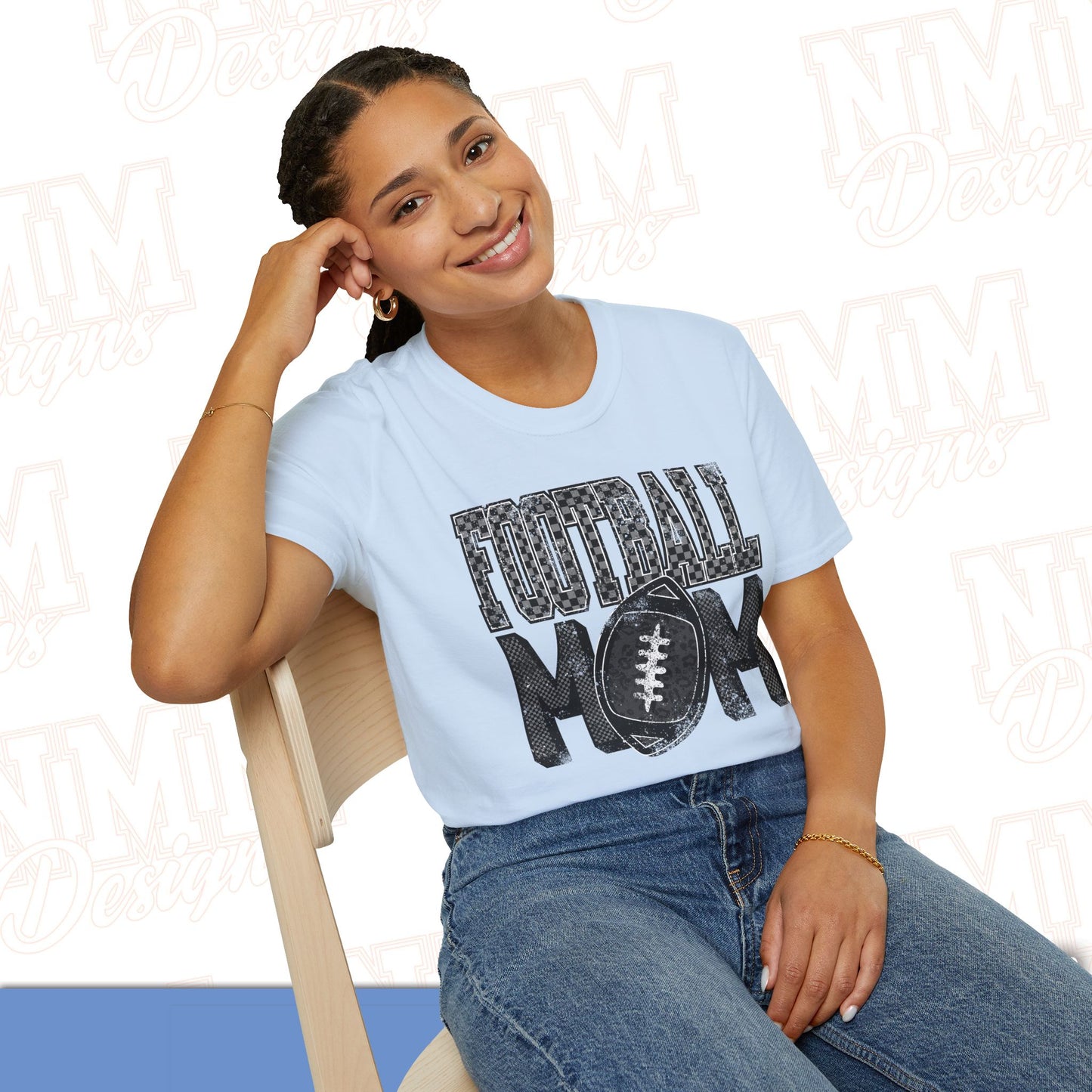 Football Mom Unisex Softstyle T-Shirt, Game Day Tee, Gift for Moms, Sports Apparel, Casual Wear