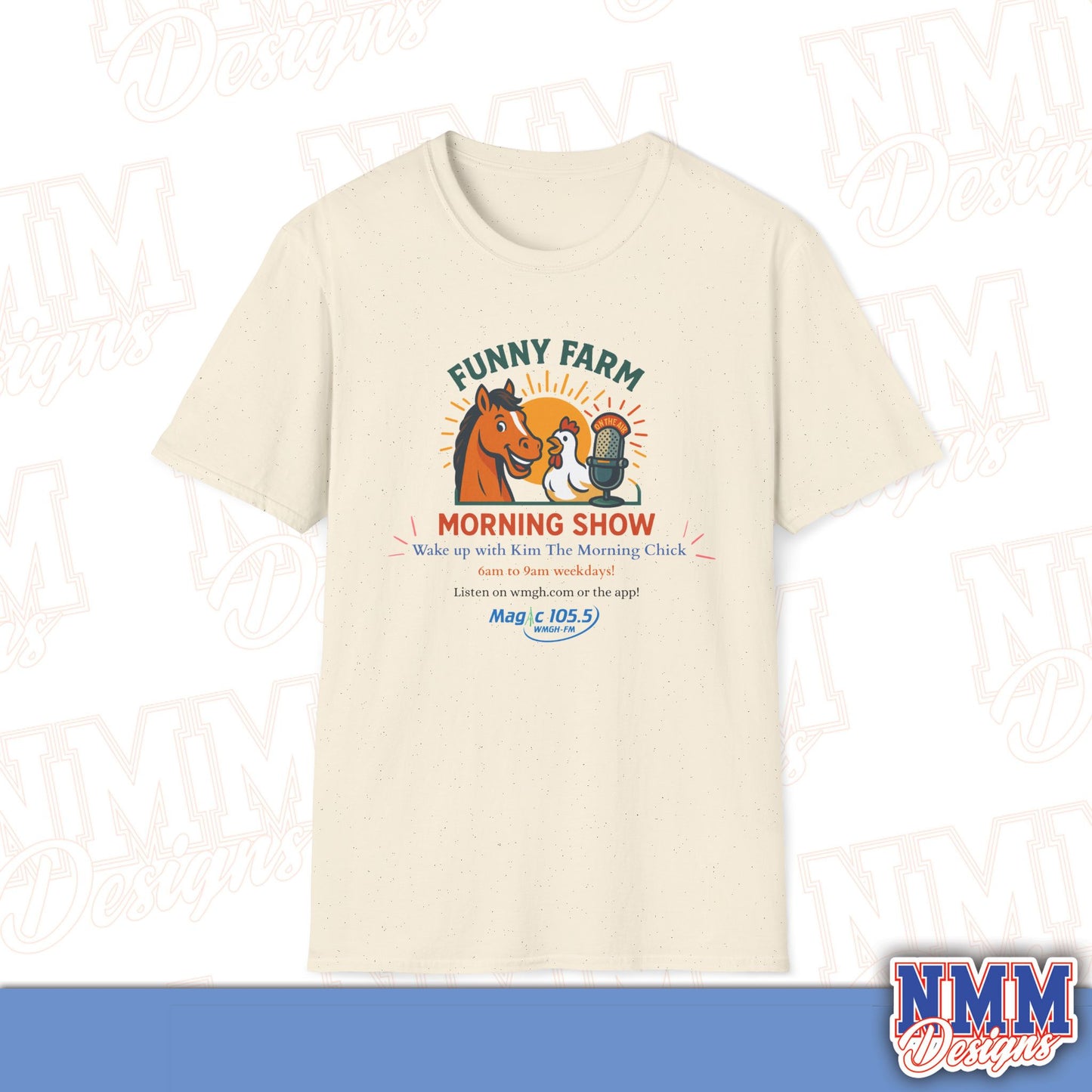 Funny Farm Morning Show Unisex Softstyle T-Shirt