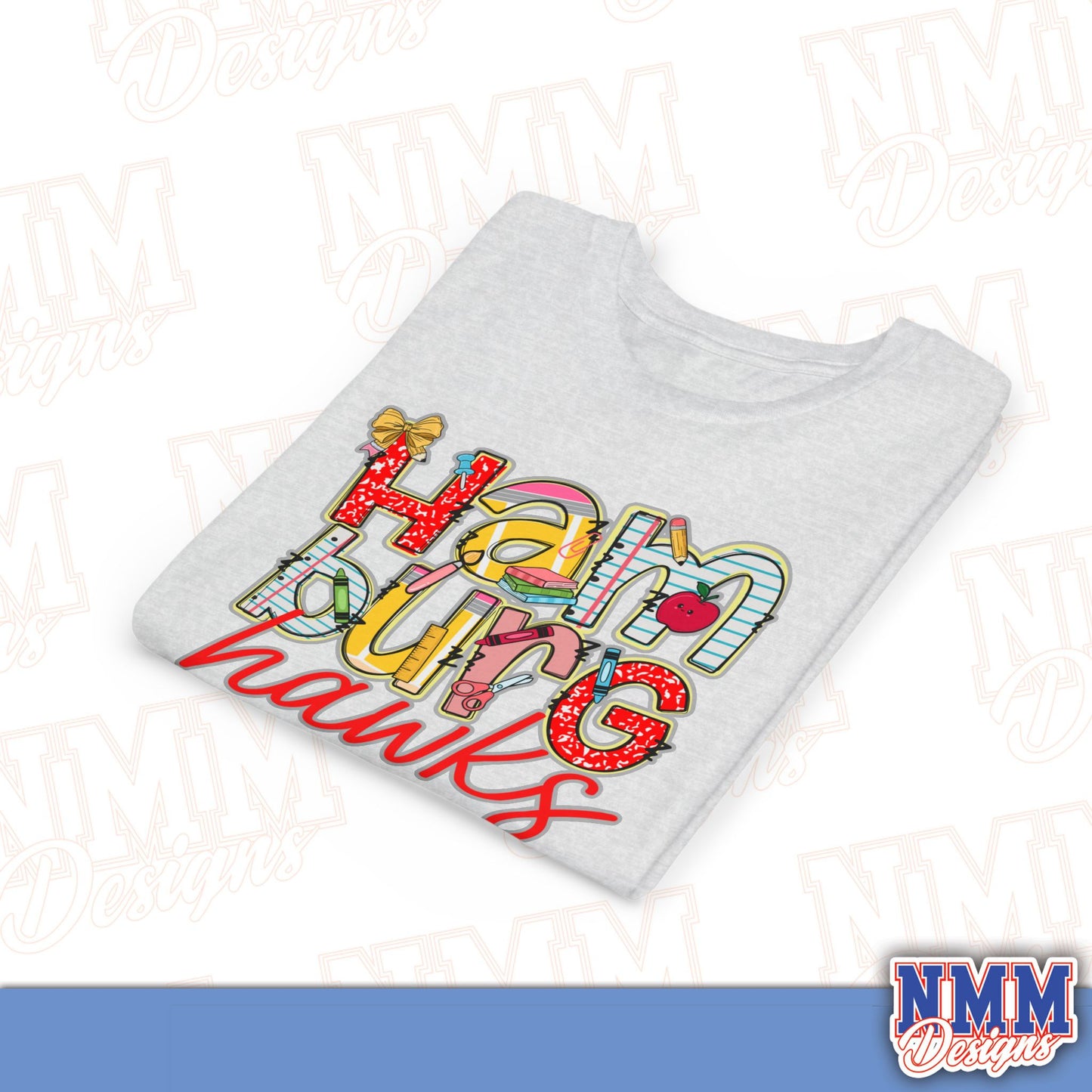 Hamburg Hawks Youth Shirt, Kids Sportswear,School Spirit Apparel, Back to School