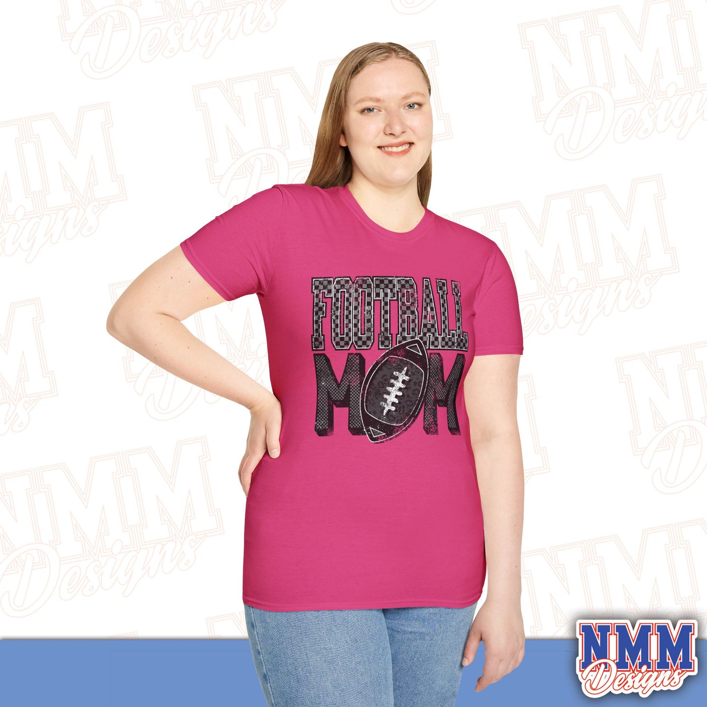 Football Mom Unisex Softstyle T-Shirt, Game Day Tee, Gift for Moms, Sports Apparel, Casual Wear
