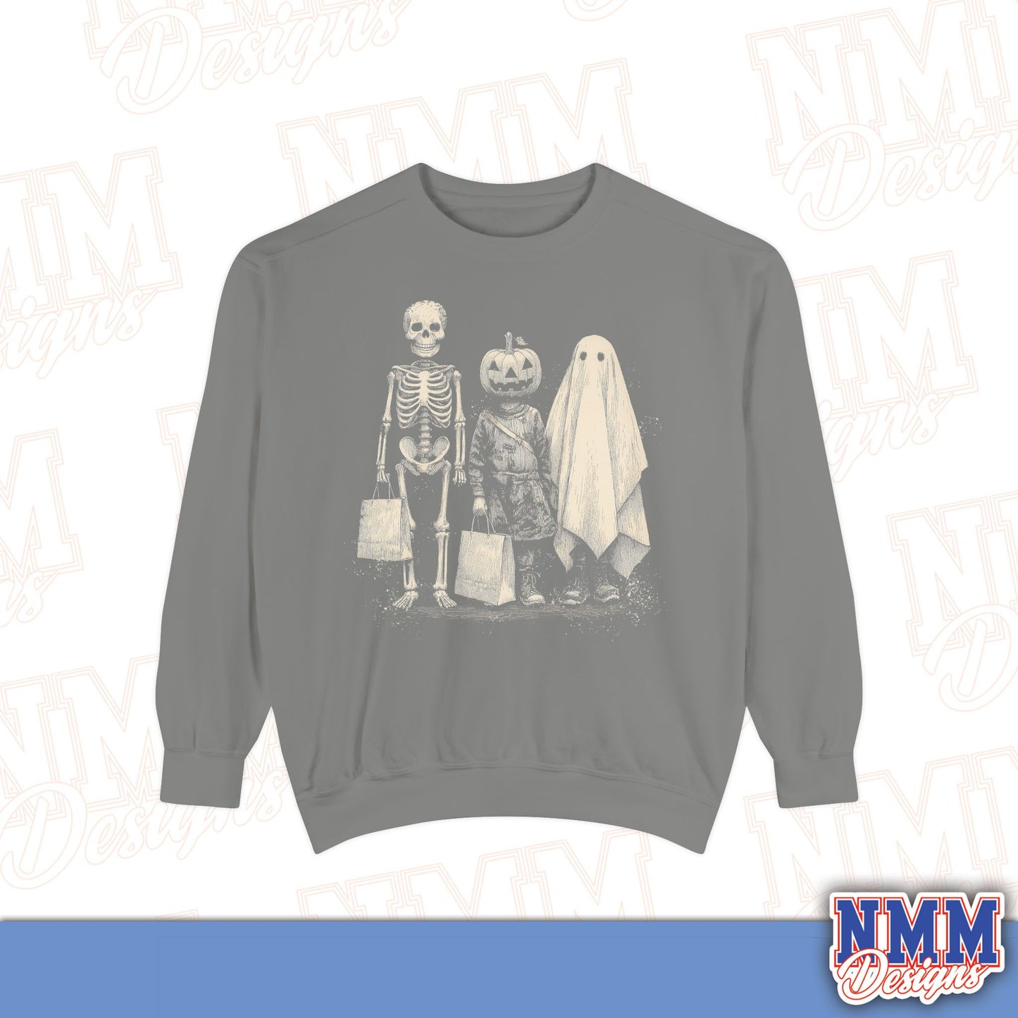 Halloween Skeleton Pumpkin Ghost Sweatshirt, Cozy Fall Wear, Unisex Sweatshirt for Halloween, Gift for Halloween Lovers, Spooky Season [...]