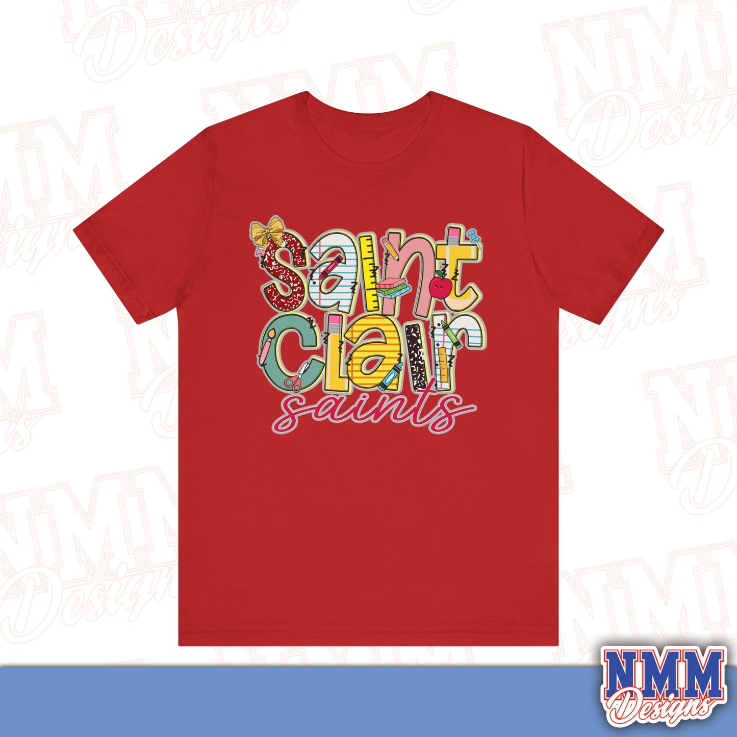 Saint Clair School Tee Shirt, Unisex Graphic T-Shirt, Casual Wear, Perfect for School Spirit, Gifts for Sports Fans, Summer Outfit