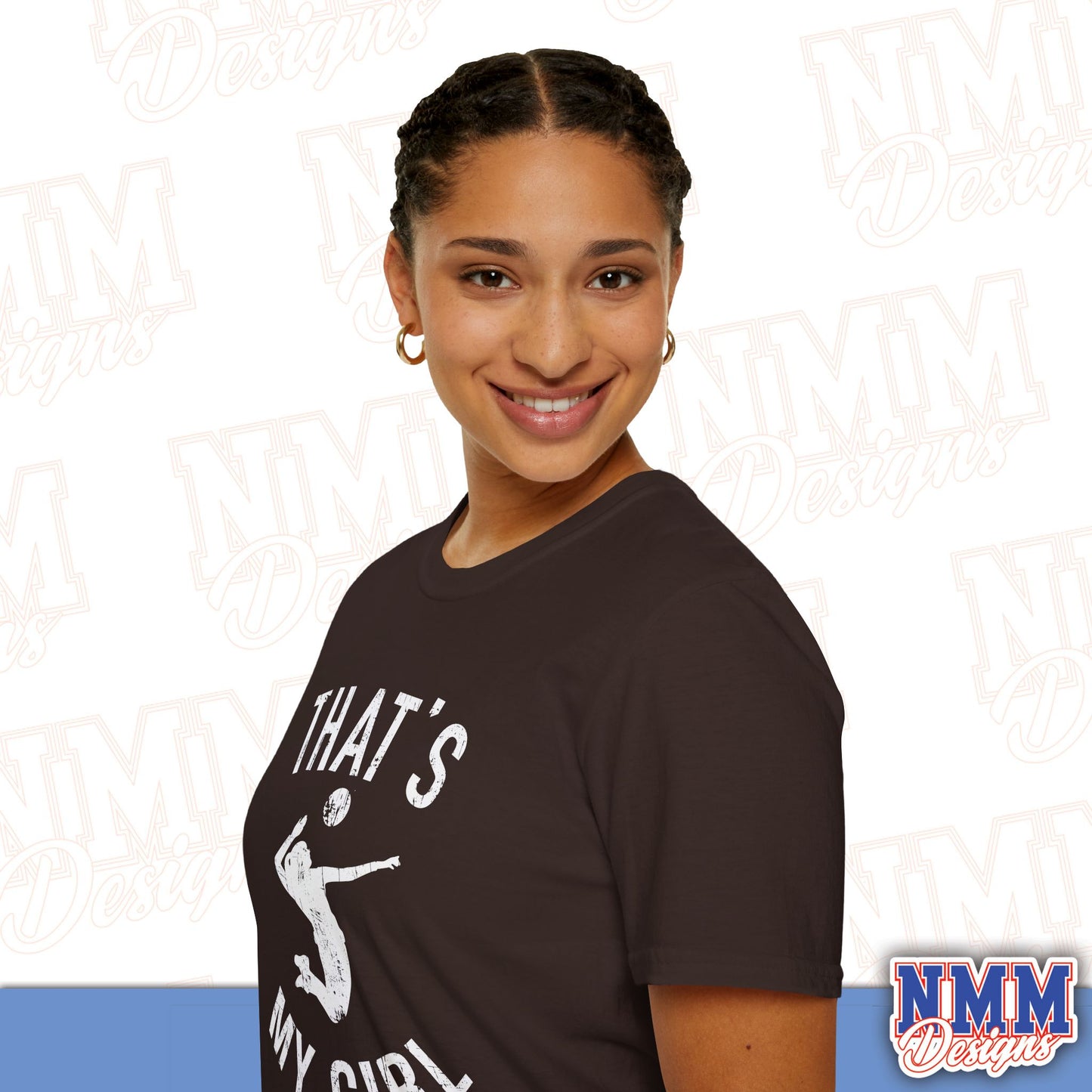 That's My Girl Volleyball T-Shirt, Sports Tee, Active Lifestyle Wear, Volleyball Apparel