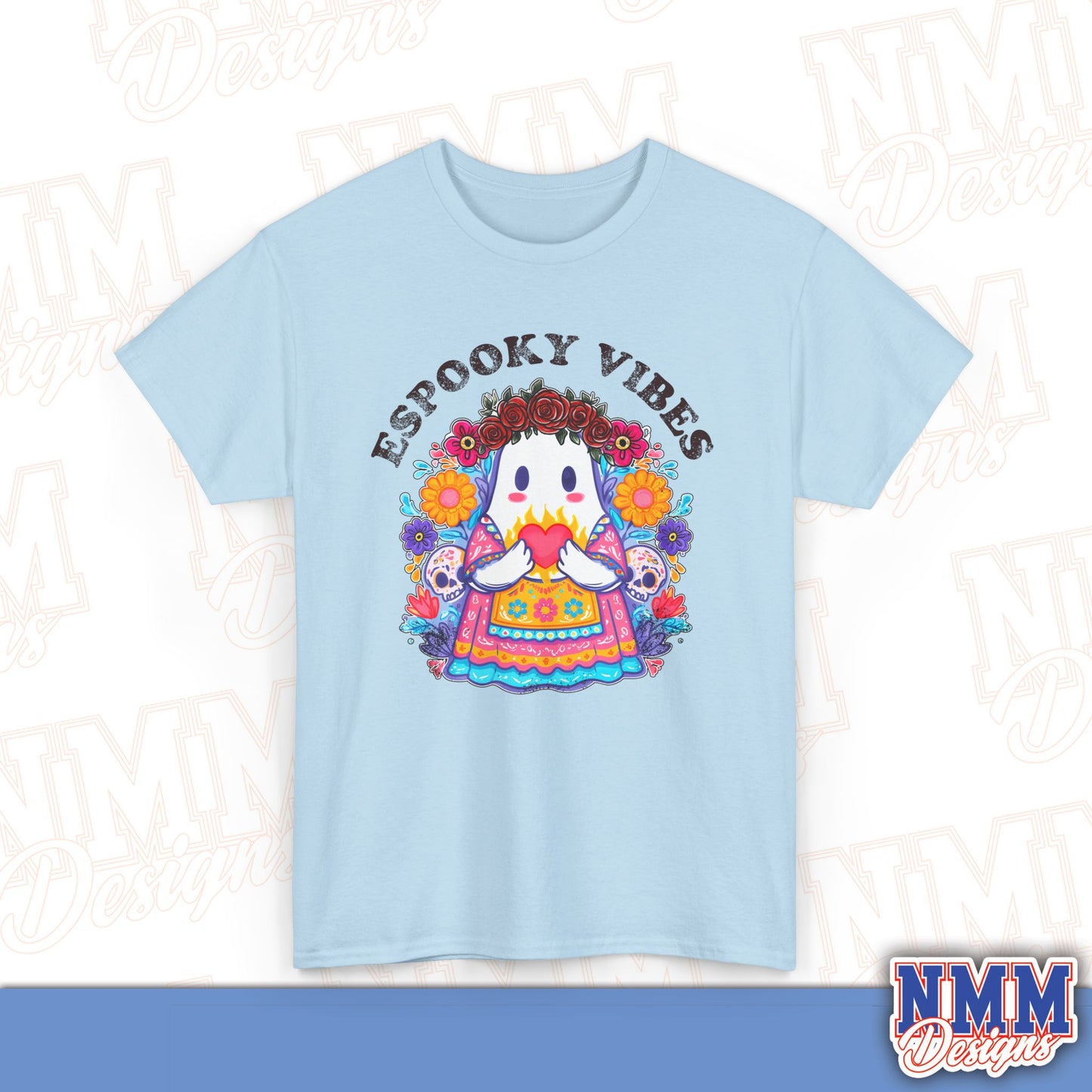 Unisex Espooky Vibes Tee | Halloween T-Shirt, Cute Ghost Shirt, Fall Fashion, Gift for Her, Casual Wear