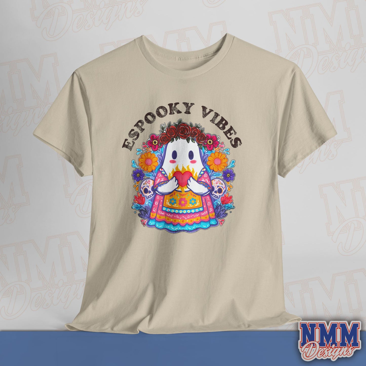 Unisex Espooky Vibes Tee | Halloween T-Shirt, Cute Ghost Shirt, Fall Fashion, Gift for Her, Casual Wear