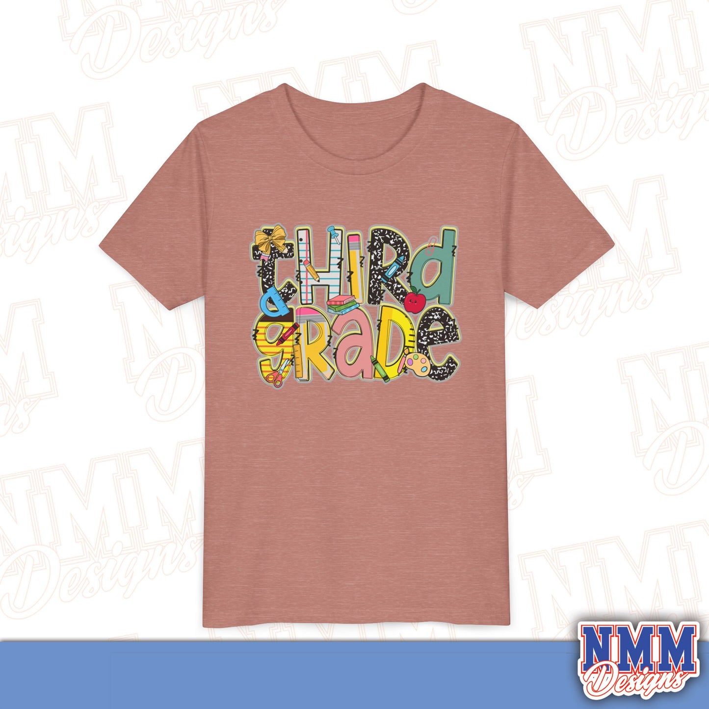 Third Grade Back to School Youth Shirt, Kids Sportswear, School Spirit Apparel, Back to School