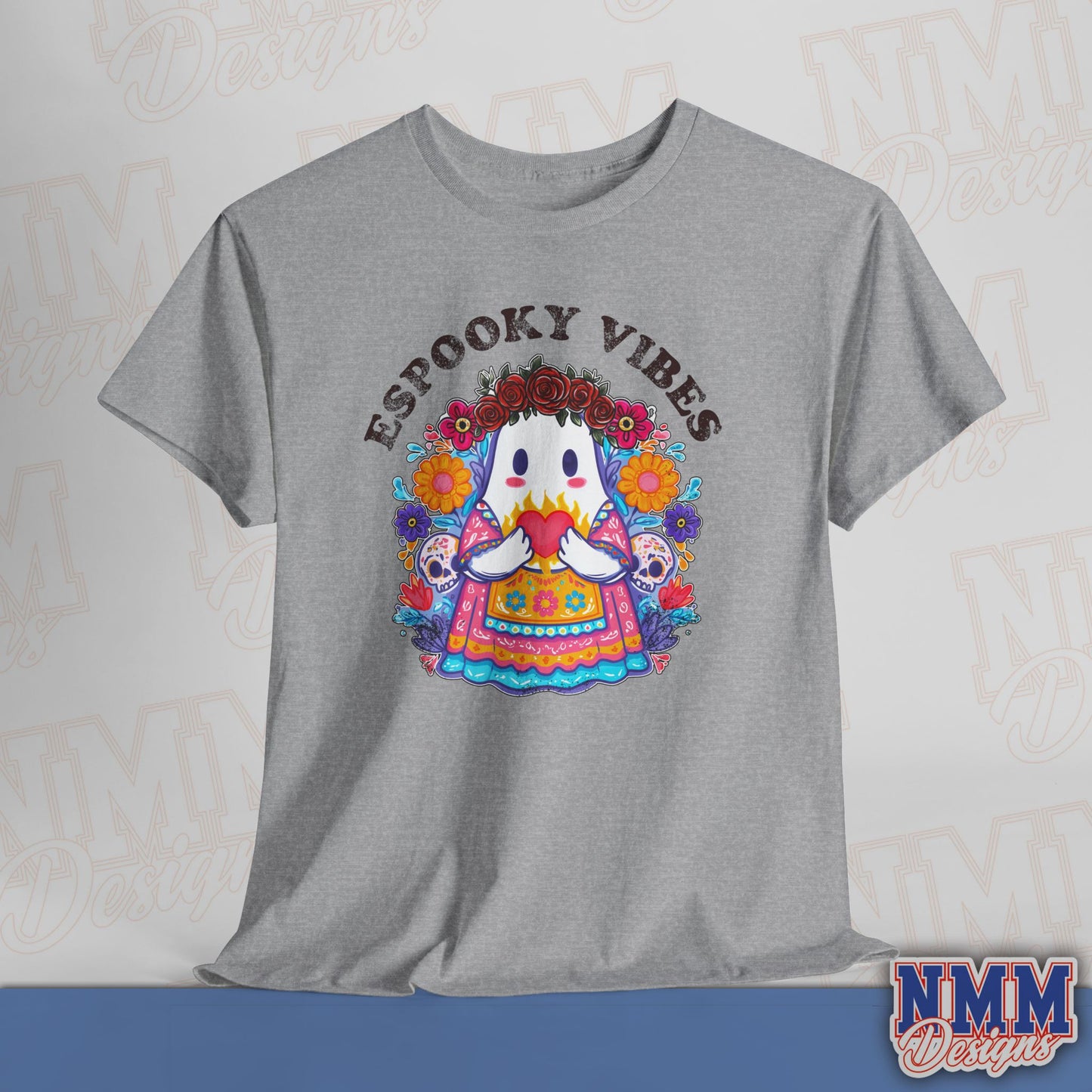 Unisex Espooky Vibes Tee | Halloween T-Shirt, Cute Ghost Shirt, Fall Fashion, Gift for Her, Casual Wear