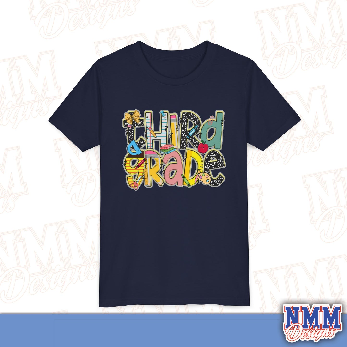 Third Grade Back to School Youth Shirt, Kids Sportswear, School Spirit Apparel, Back to School