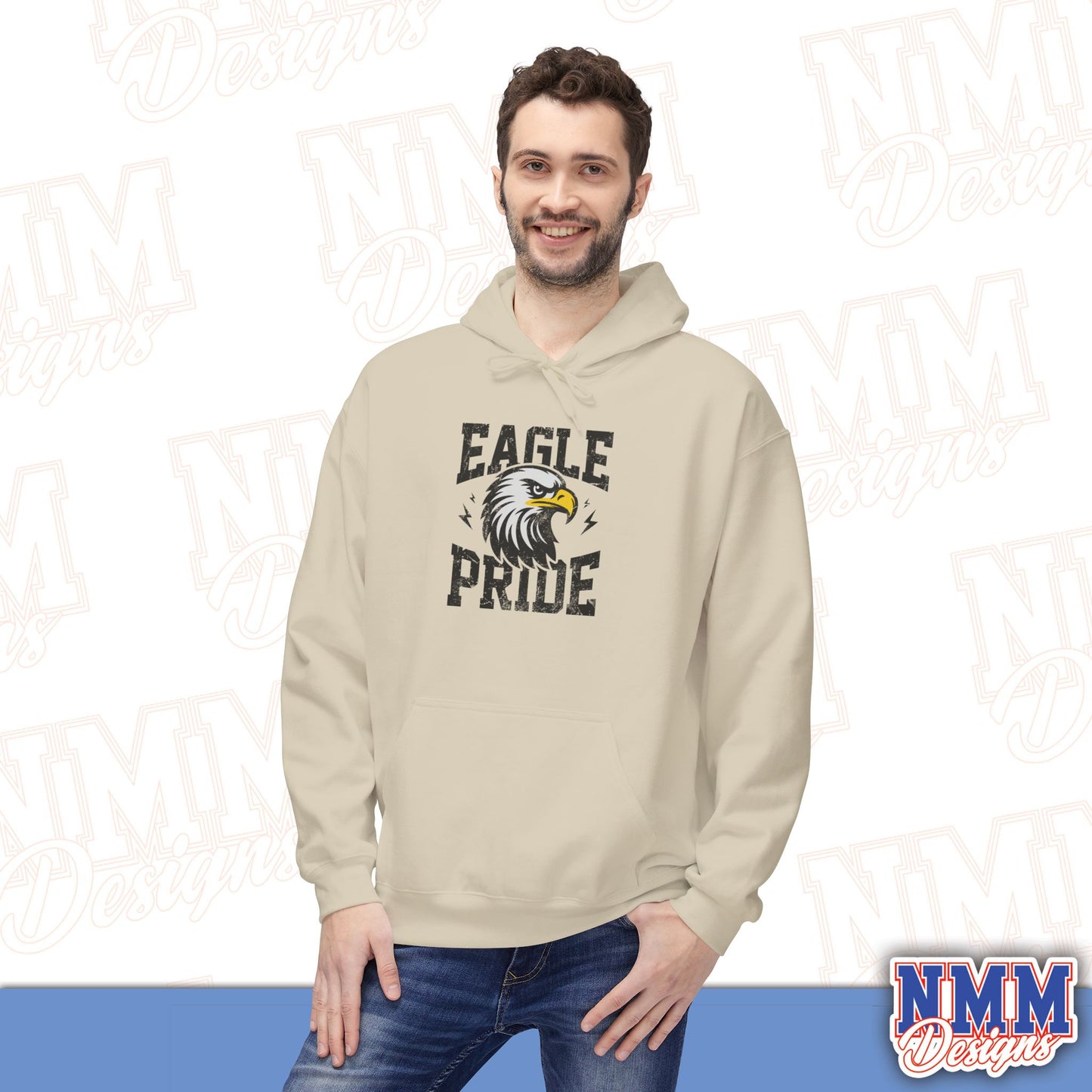 Eagle Pride Fleece Hoodie - Unisex Sweatshirt for School Spirit, Team Wear, Sports Events, Gifts, Casual Outfit