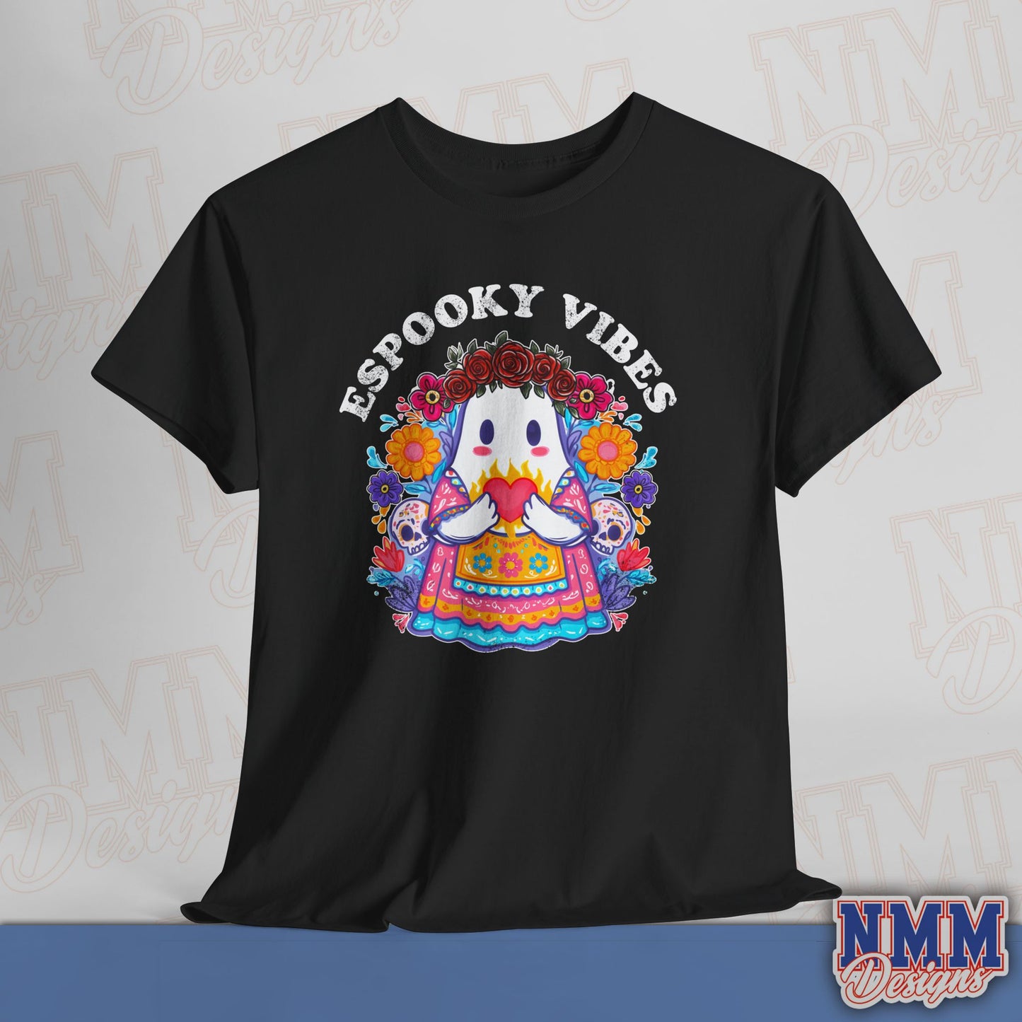 Unisex Espooky Vibes Tee | Halloween T-Shirt, Cute Ghost Shirt, Fall Fashion, Gift for Her, Casual Wear