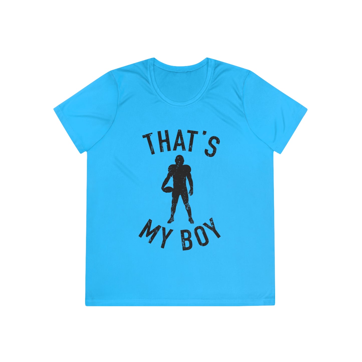 That's My Boy - Ladies Competitor Tee - Football Sports Shirt, Perfect for Game Day, Coaches, Gifts for Athletes, Workout Apparel, Cheerleading Gear