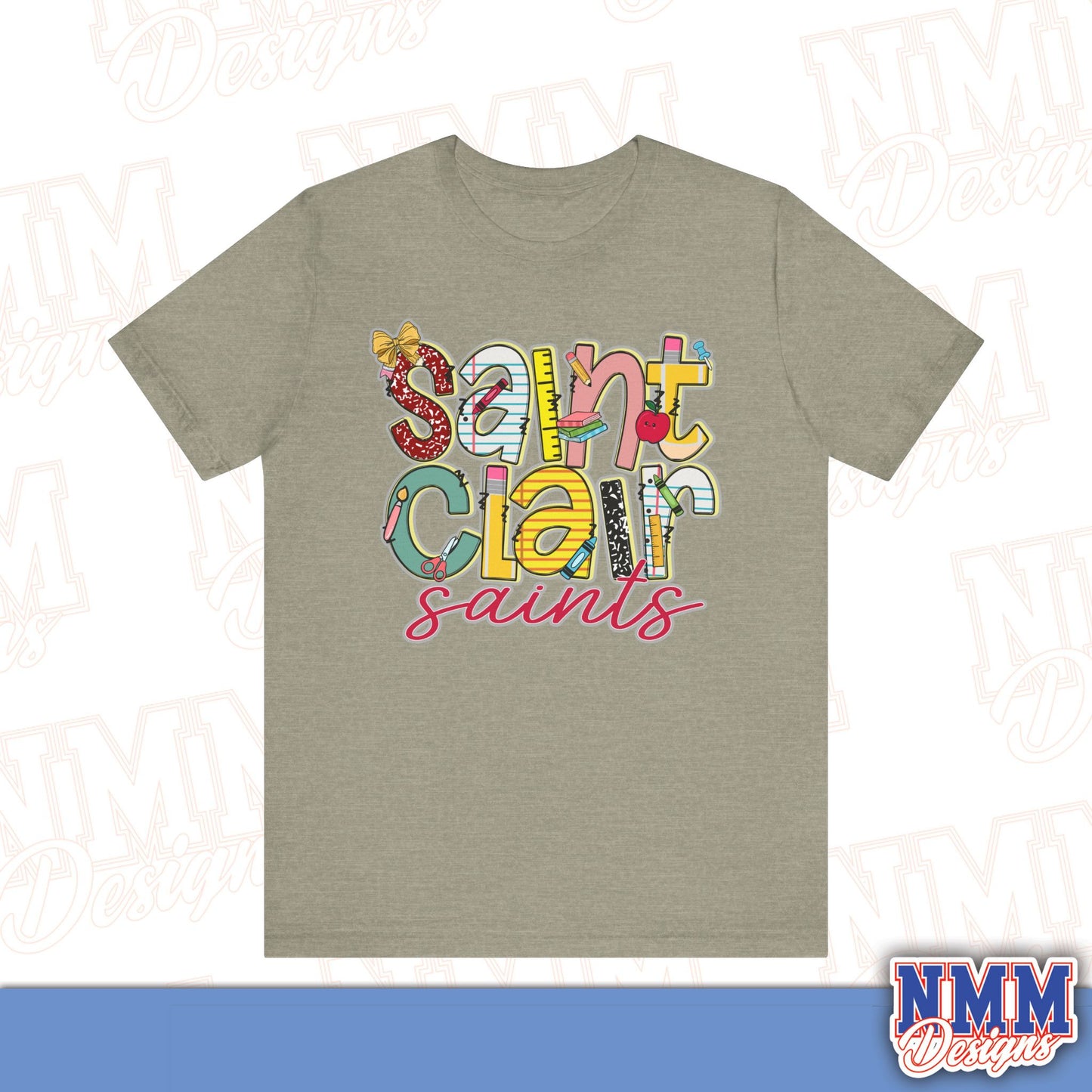 Saint Clair School Tee Shirt, Unisex Graphic T-Shirt, Casual Wear, Perfect for School Spirit, Gifts for Sports Fans, Summer Outfit