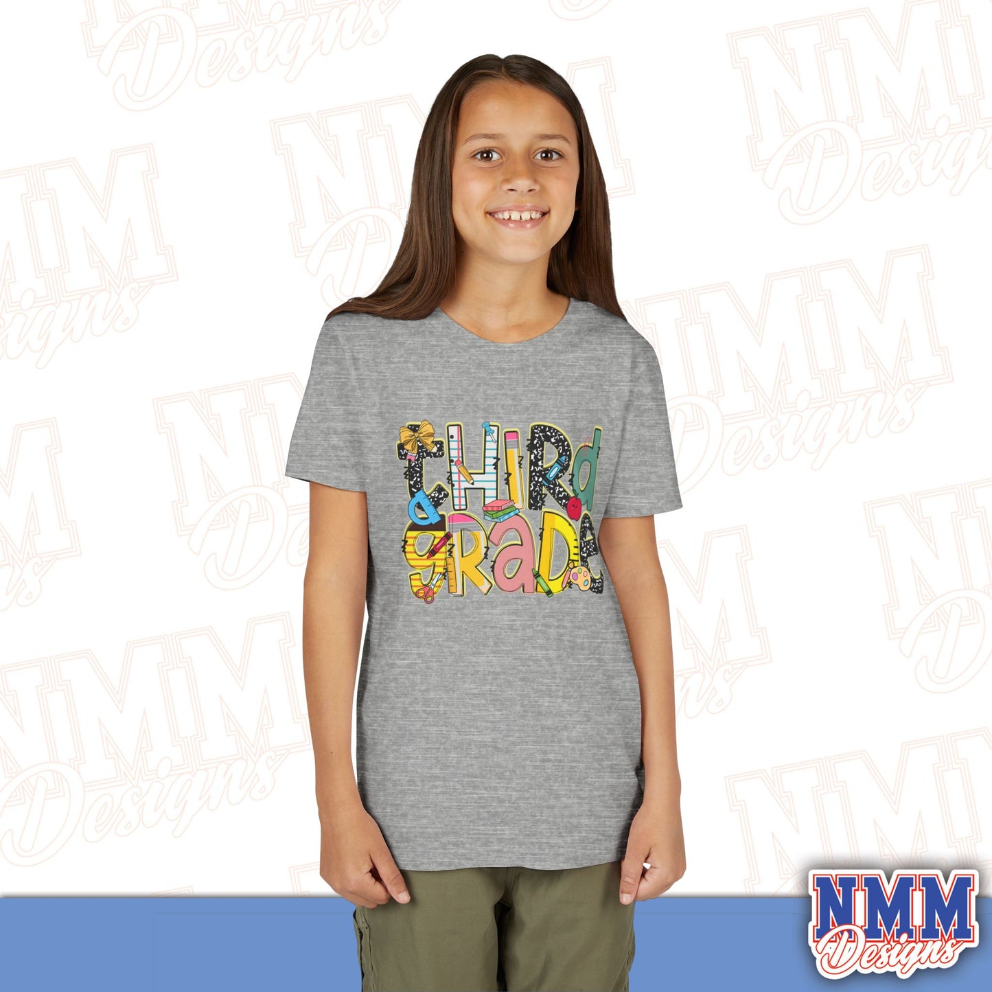 Third Grade Back to School Youth Shirt, Kids Sportswear, School Spirit Apparel, Back to School