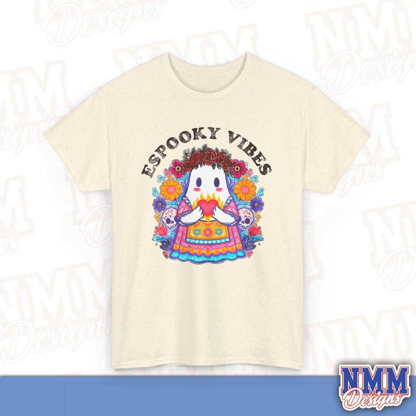 Unisex Espooky Vibes Tee | Halloween T-Shirt, Cute Ghost Shirt, Fall Fashion, Gift for Her, Casual Wear