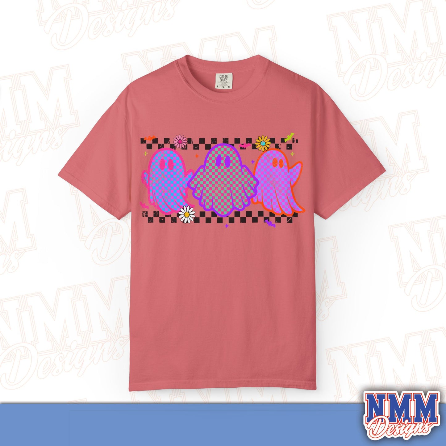 Colorful Ghosts Unisex T-Shirt - Fun Casual Wear, Halloween Costume, LGBTQ+ Pride Shirt, Gifts for Friends, Everyday Style
