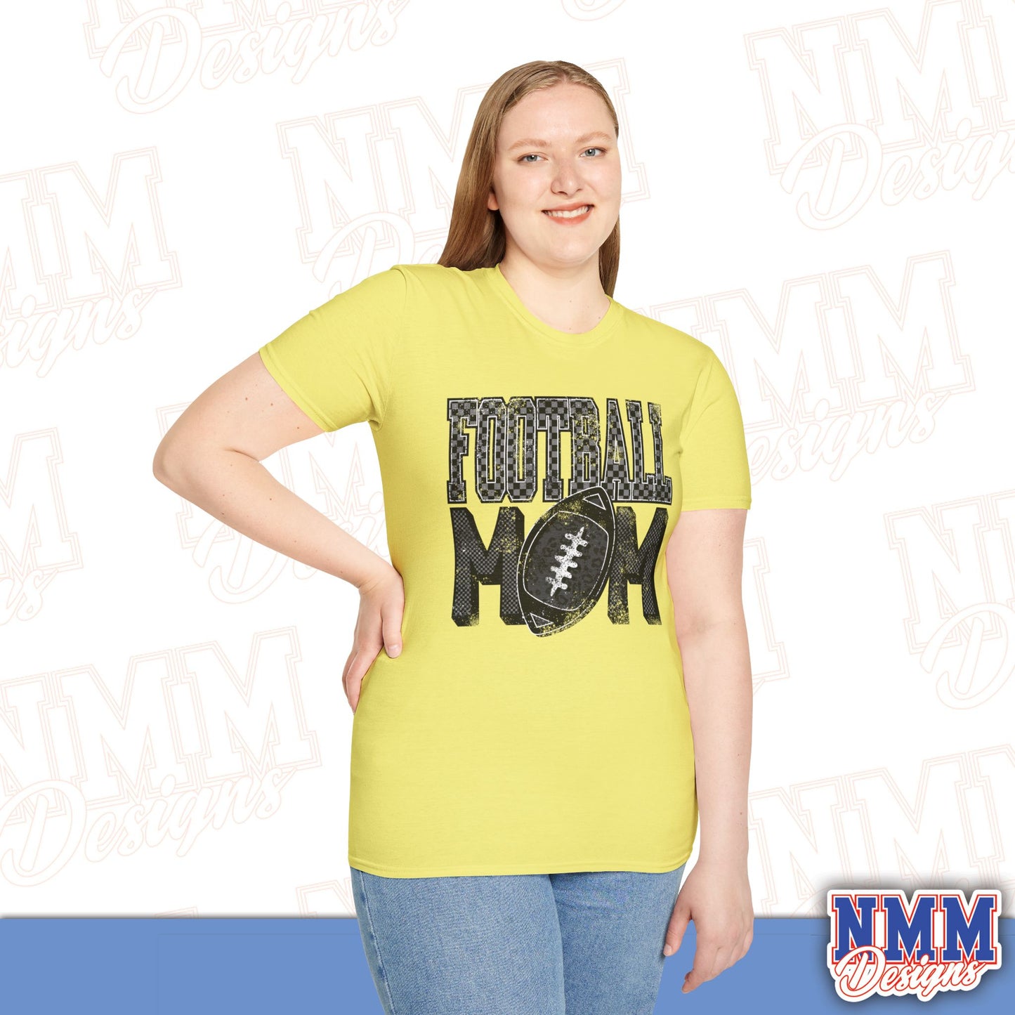 Football Mom Unisex Softstyle T-Shirt, Game Day Tee, Gift for Moms, Sports Apparel, Casual Wear