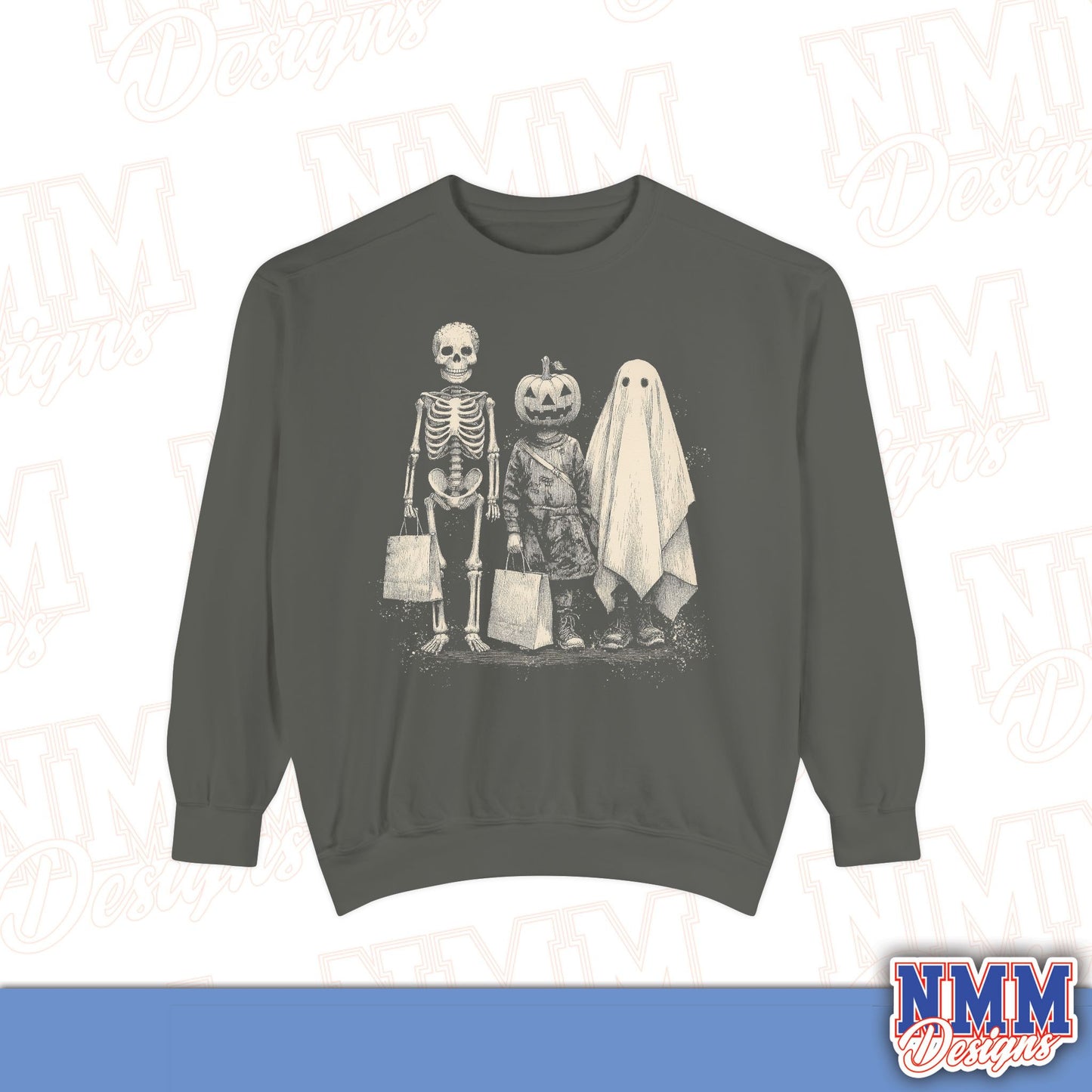 Halloween Skeleton Pumpkin Ghost Sweatshirt, Cozy Fall Wear, Unisex Sweatshirt for Halloween, Gift for Halloween Lovers, Spooky Season [...]