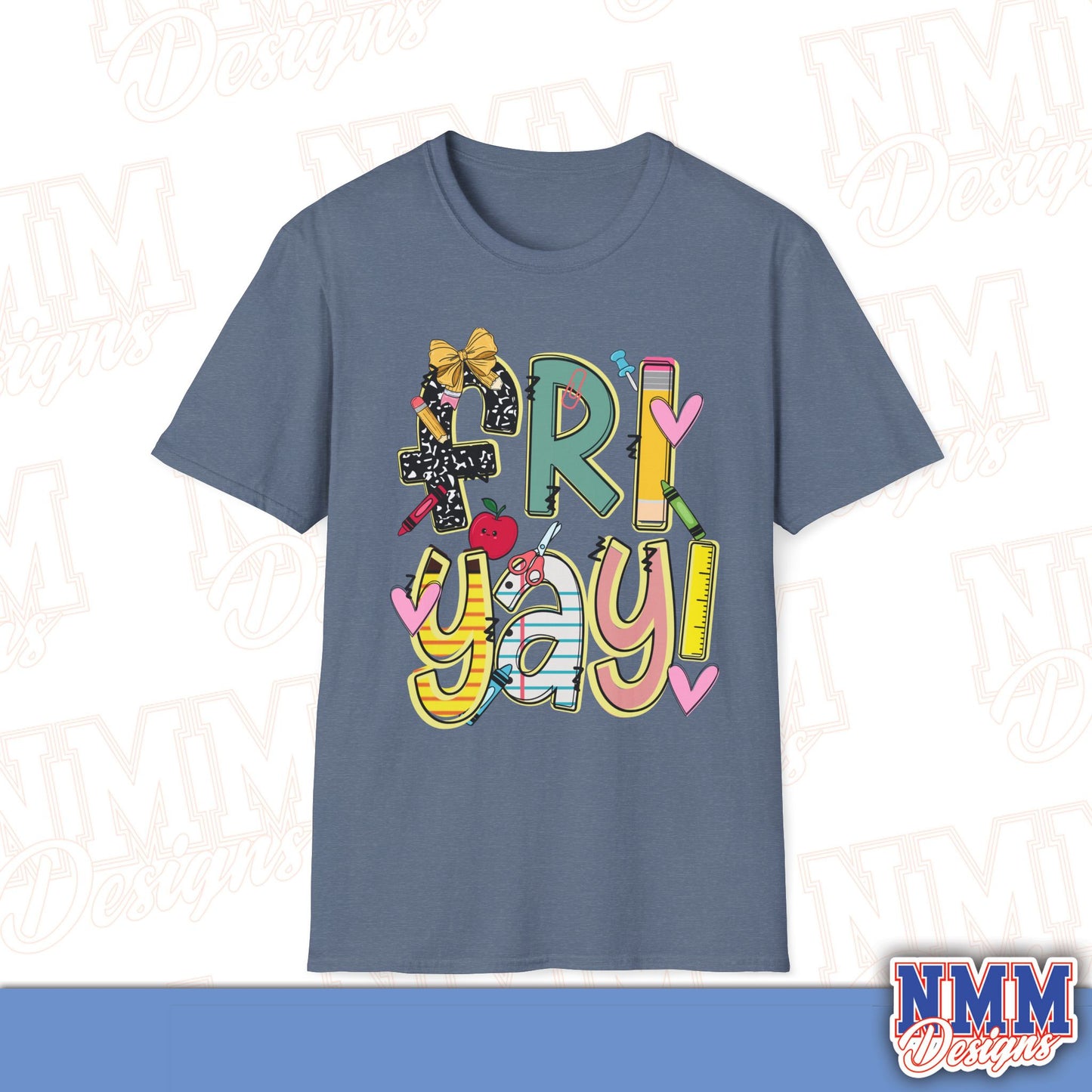 FRI-YAY Unisex Softstyle T-Shirt, Fun Graphic Tee, Weekend Vibe Shirt, Gift for Friends, Casual Wear, Celebration Outfit