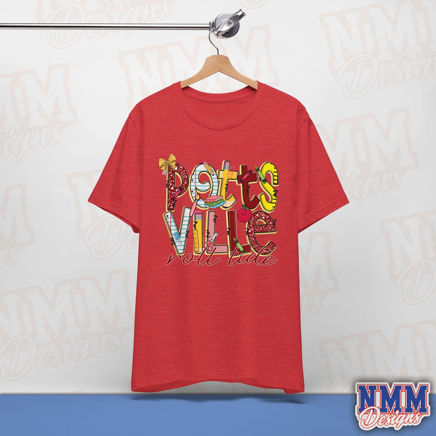 Pottsvile Crimson Tide Tee Shirt, Unisex Graphic T-Shirt, Casual Wear, Perfect for School Spirit, Gifts for Sports Fans, Summer Outfit