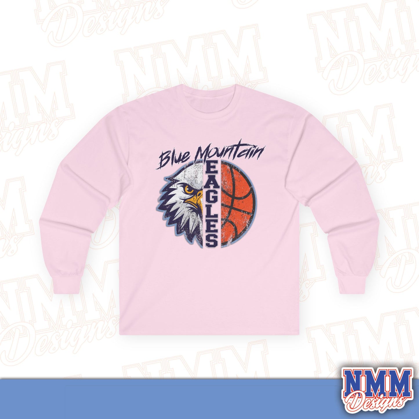 Blue Mountain Eagles Basketball Long Sleeve Tee