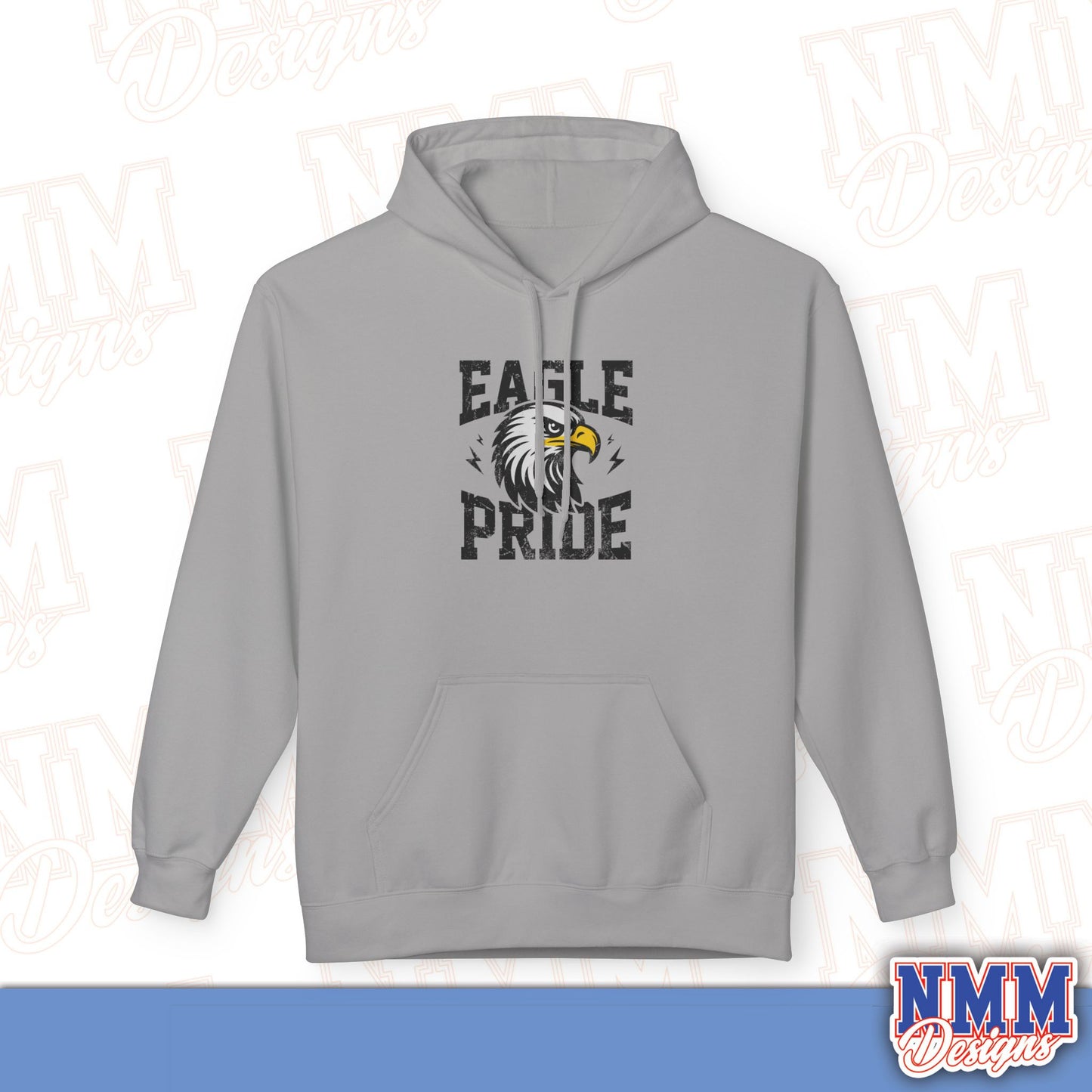 Eagle Pride Fleece Hoodie - Unisex Sweatshirt for School Spirit, Team Wear, Sports Events, Gifts, Casual Outfit