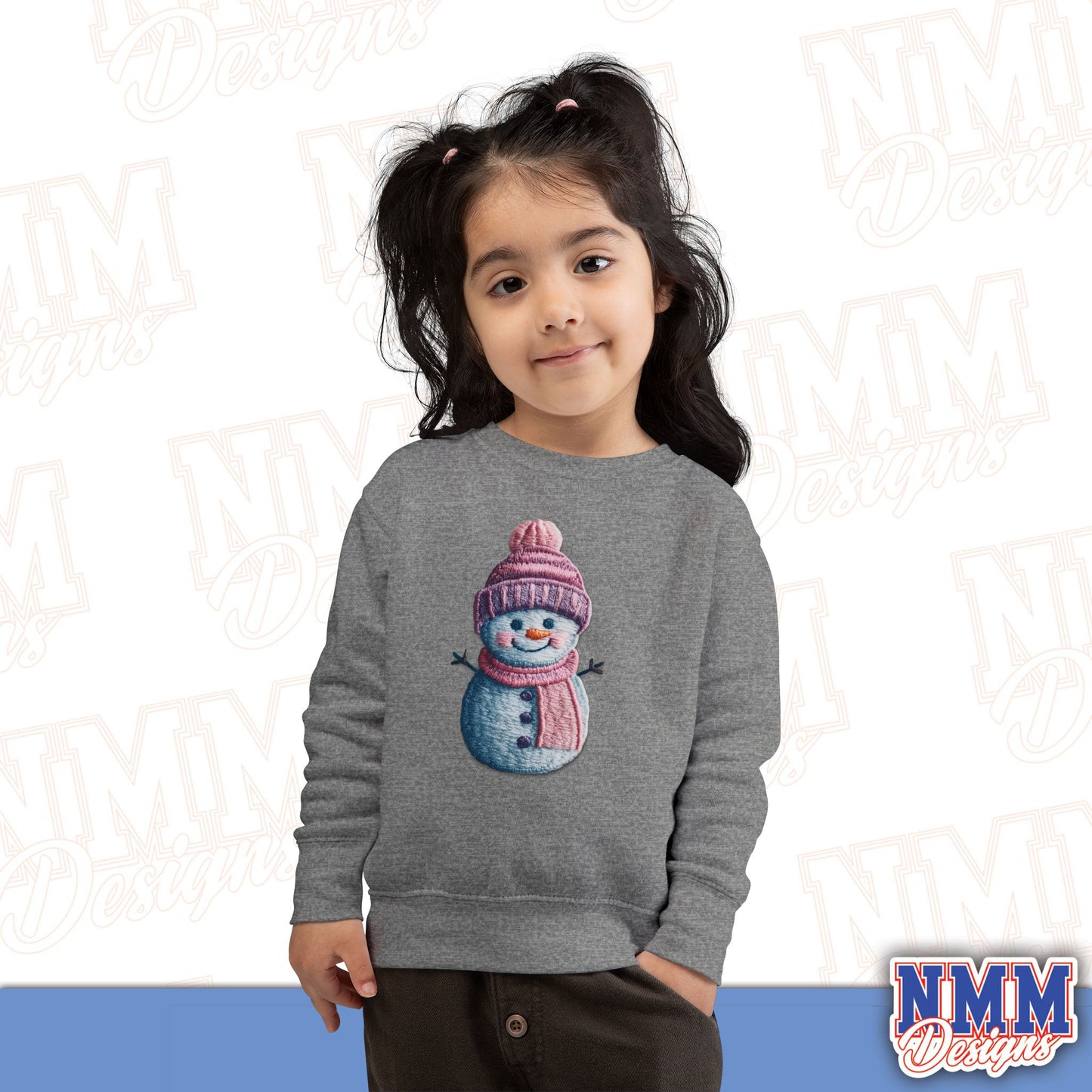 Cute Snowman Toddler Sweatshirt - Cozy Winter Wear
