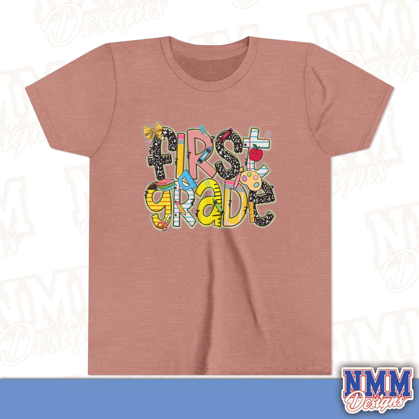 First Grade Back to School Youth Shirt, Kids Sportswear, School Spirit Apparel, Back to School