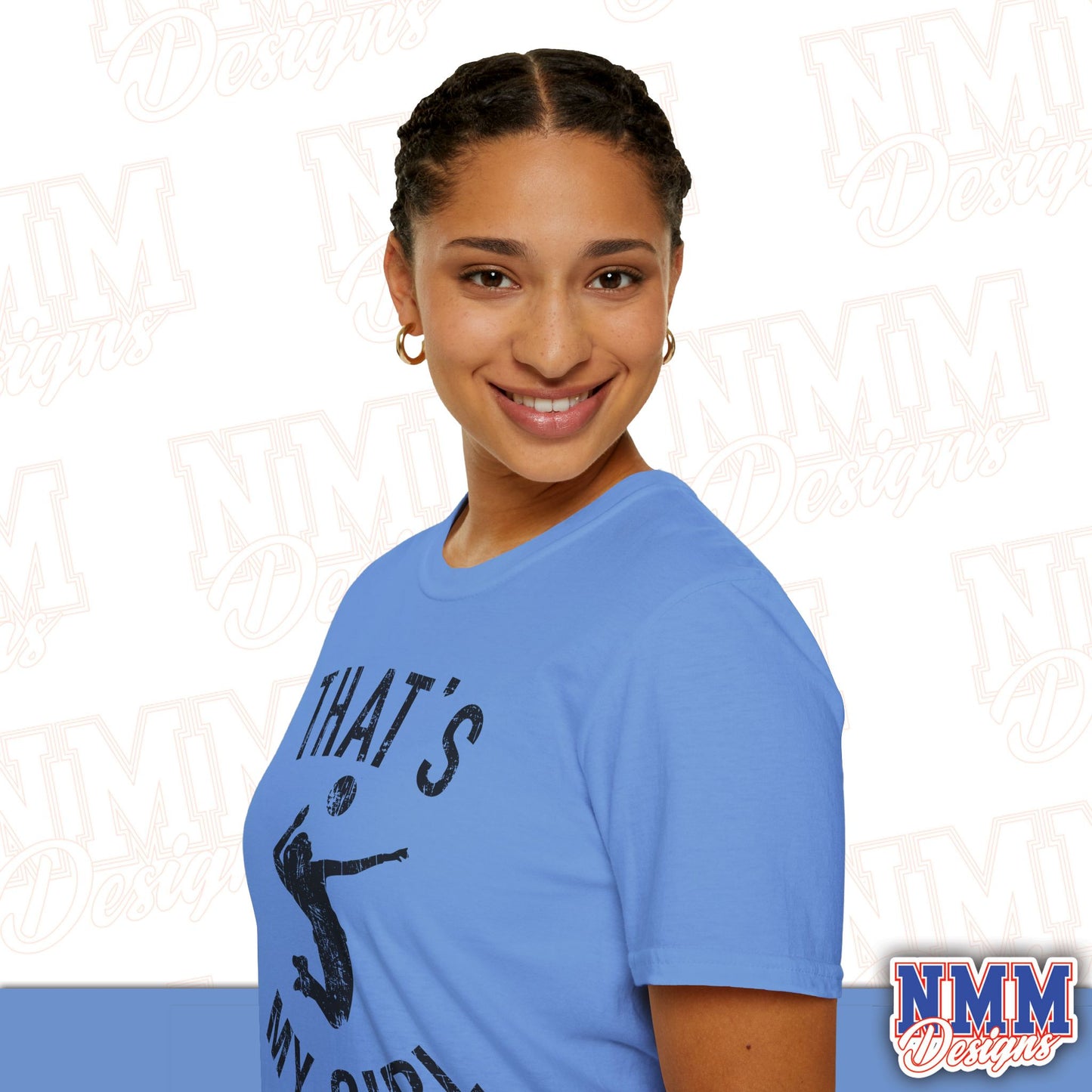 That's My Girl Volleyball T-Shirt, Sports Tee, Active Lifestyle Wear, Volleyball Apparel