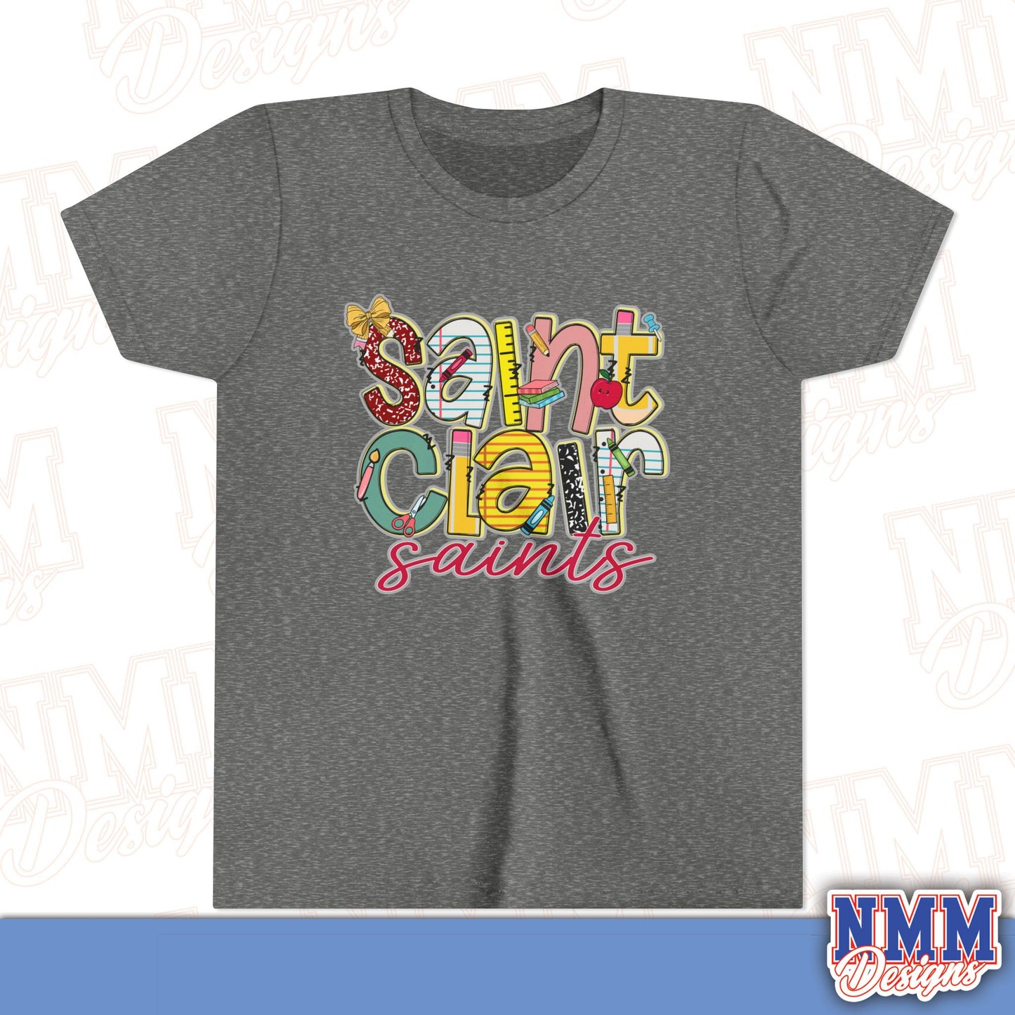 Saint Clair School Youth Shirt, Kids Sportswear, School Spirit Apparel, Back to School